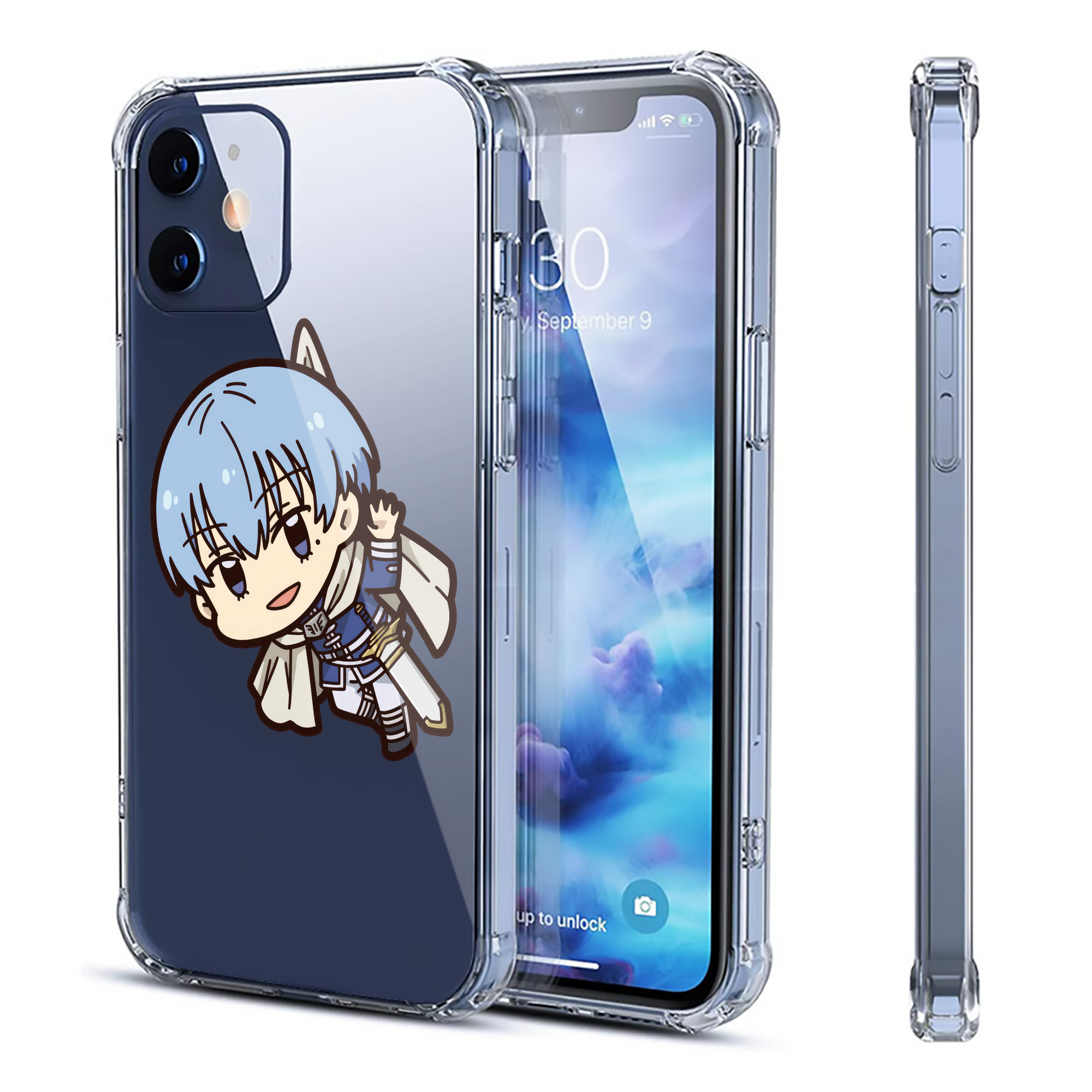 （画像用） 葬送のフリーレン Frieren 【iPhone 12シリーズ対応】透明スマホケース（クリアソフトケース）